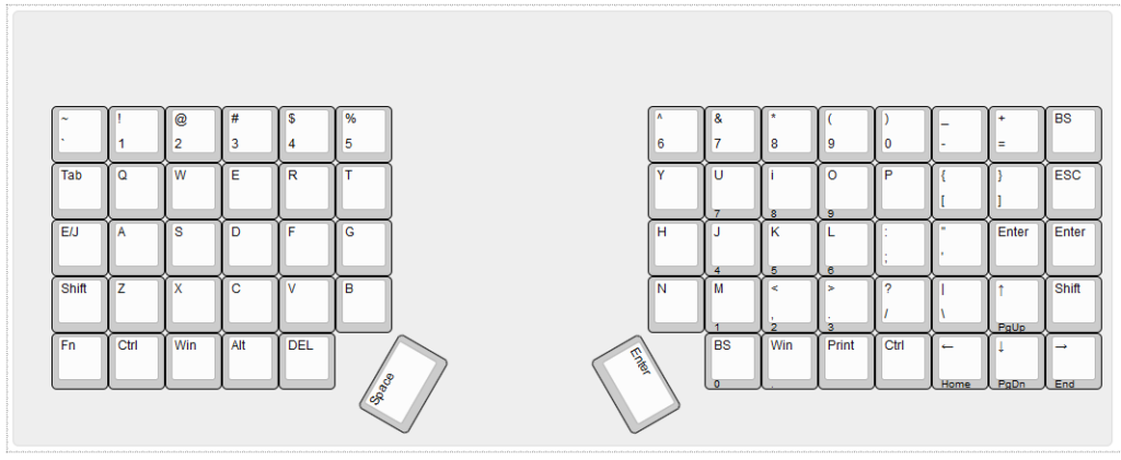 私が作成したキーボード