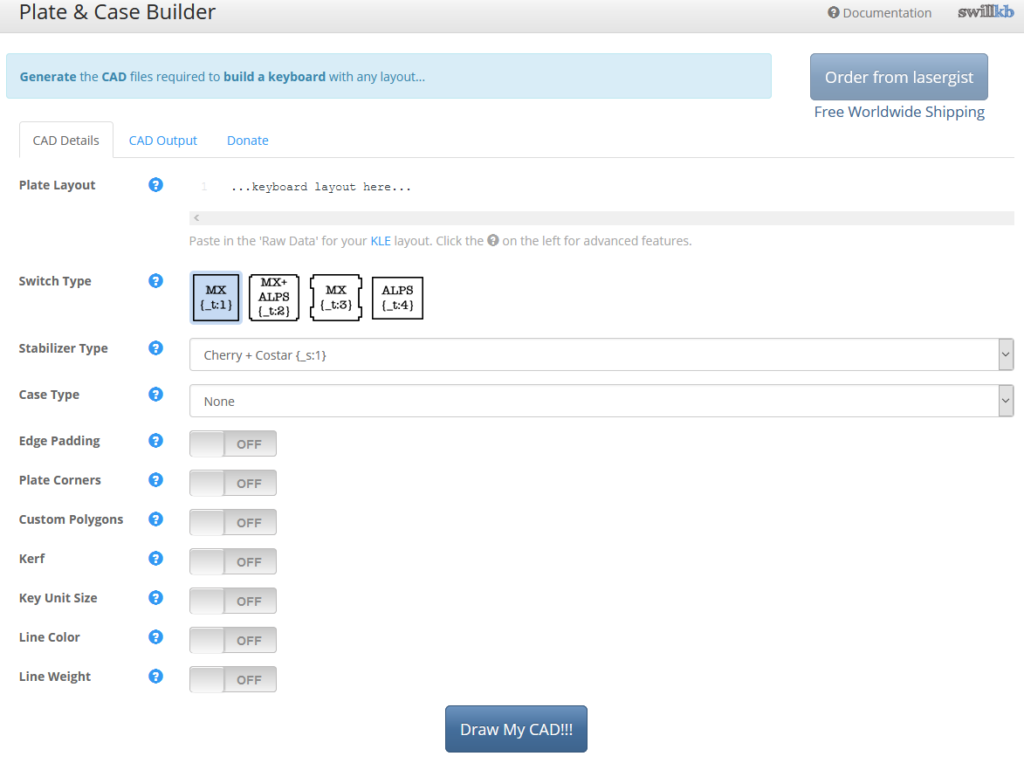 Plate &amp; Case Builder