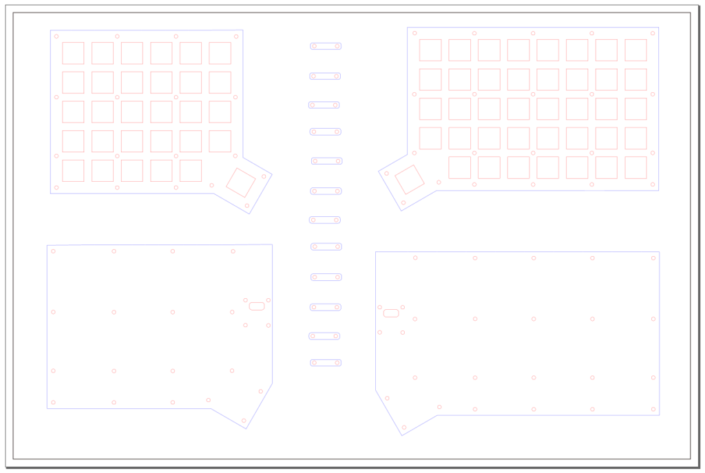 Inkscapeで作成したアクリルプレートのCAD